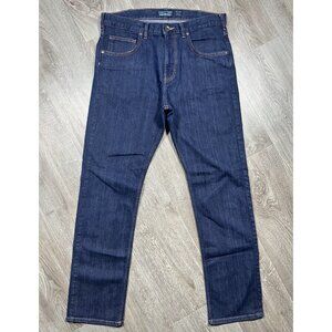 Patagonia Iron Clad Straight Stretch Dark Blue Denim Jeans - Men Size 34 X 32